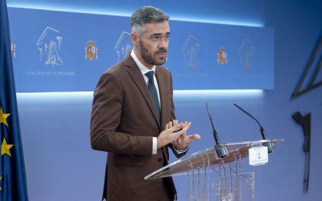 El portavoz de la Ejecutiva federal del PSOE y diputado, Felipe Sicilia