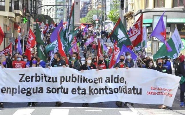 ELA anuncia que convocará huelgas y movilizaciones en el sector público.