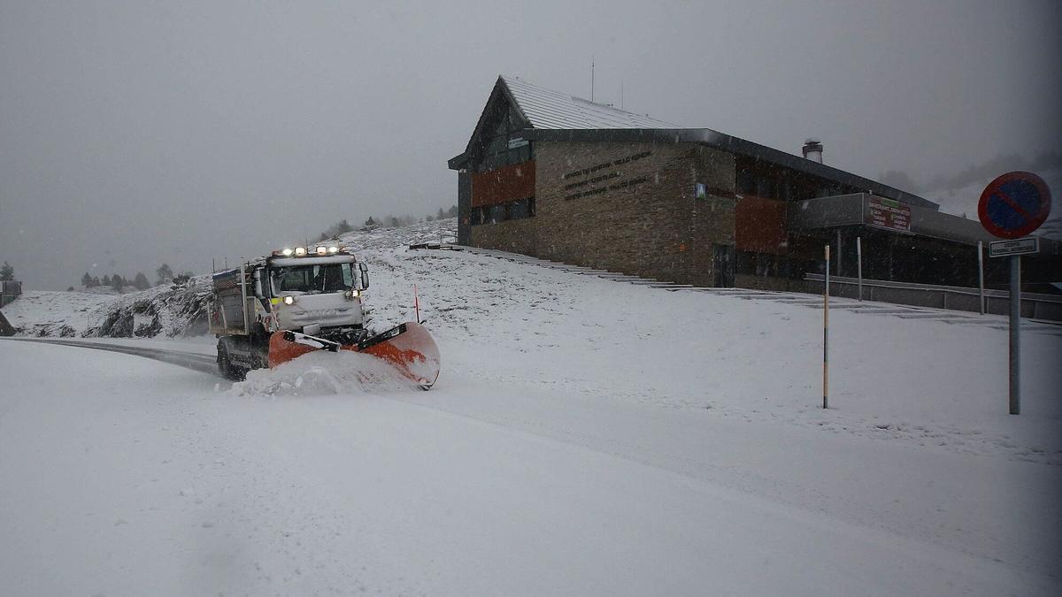 Nevada registrada a comienzos de noviembre en el Pirineo.