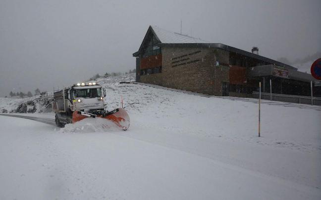 Nevada registrada a comienzos de noviembre en el Pirineo.