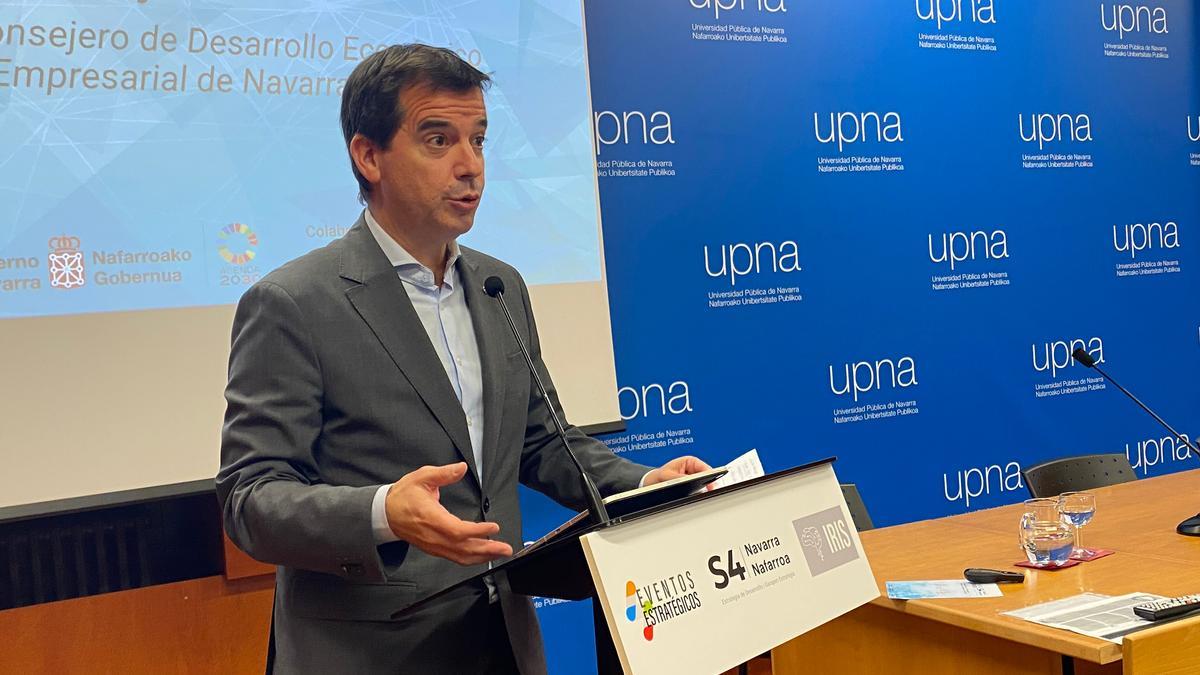 Mikel Irujo durante su participación en el #EventoEstratégicoS4 IRIS
