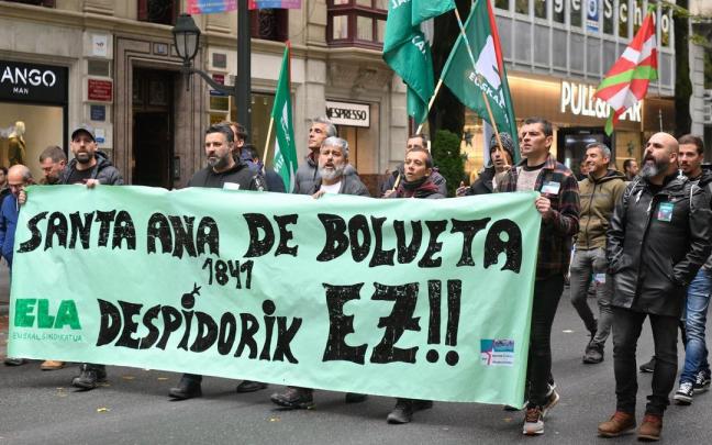 Imagen de archivo de una huelga en el Metal de Bizkaia