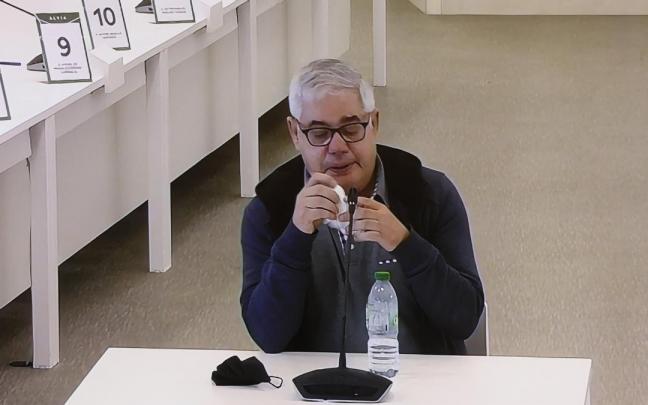 El maquinista del Alvia accidentado durante su declaraci&oacute;n ante la jueza.