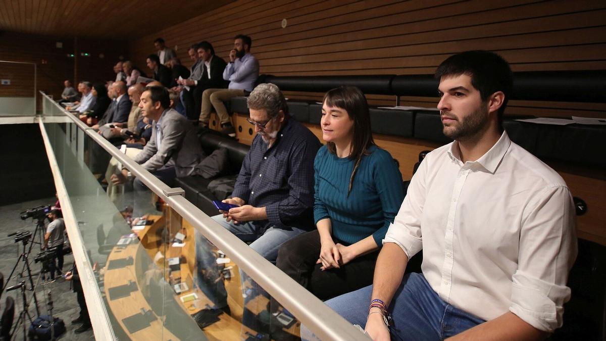 Tribuna de invitados del Parlamento.