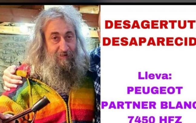 Imagen del hombre desaparecido