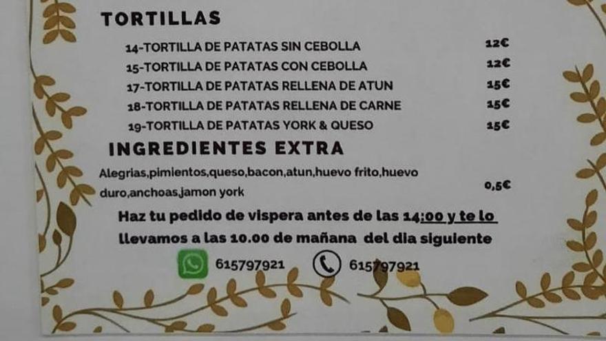 Contacto de El otro 16-14 para hacer los pedidos