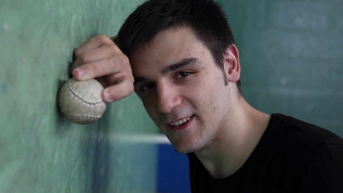 Danel Elezkano, en 2012, antes de su debut. Autor Juan Lazkano
