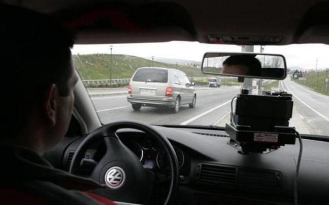 Imagen de archivo de un radar móvil.