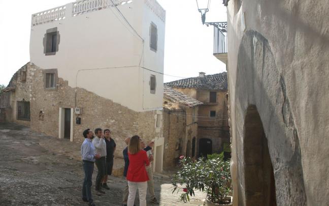 Un momento de la visita a Gallipienzo.