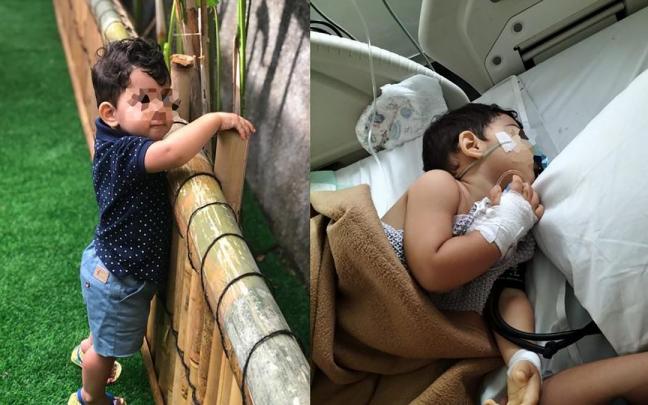 Mateo, el pequeño hospitalizado en Bali. Mateo, el pequeño hospitalizado en Bali.