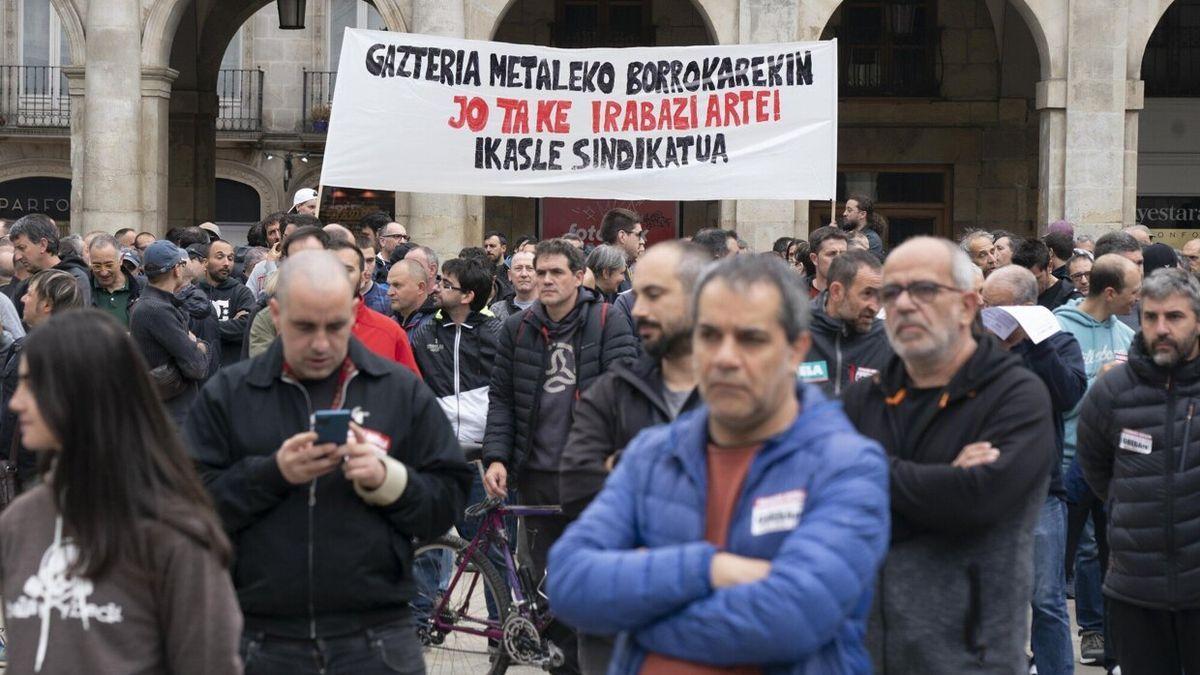 Manifestación de trabajadores del sector del metal