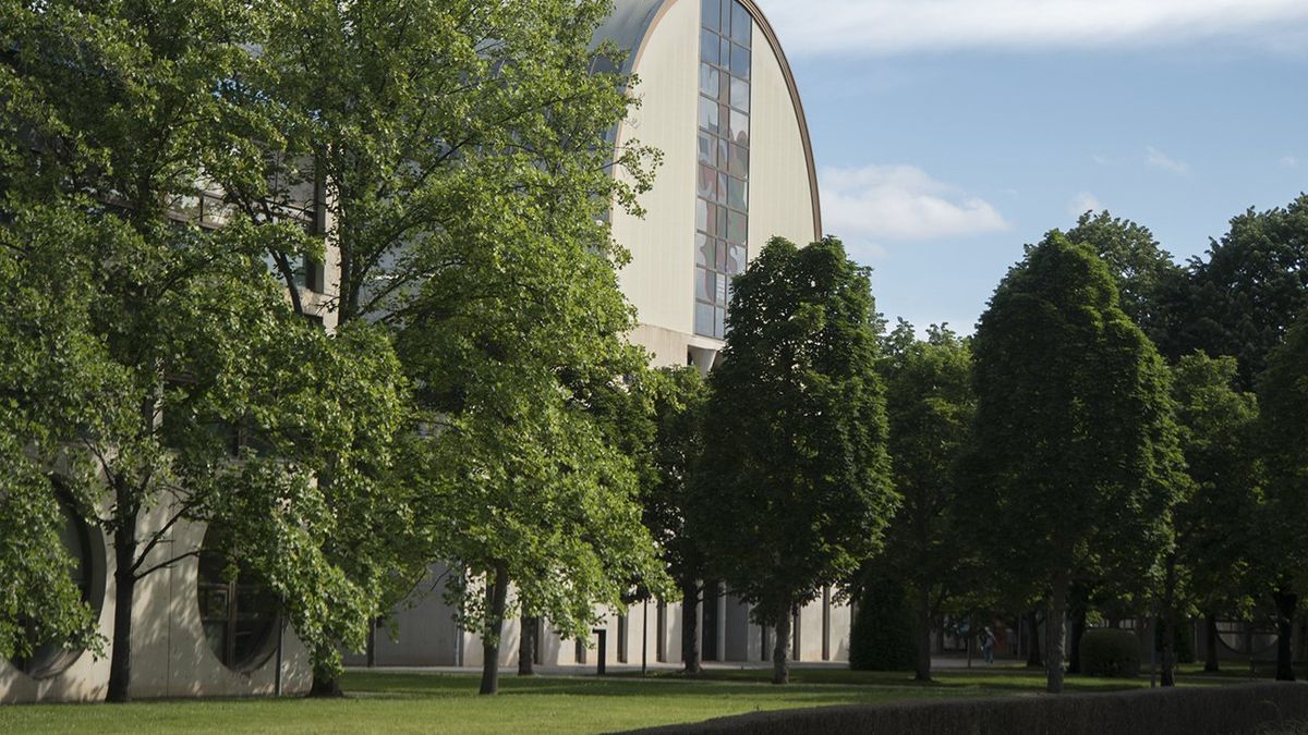 Vista del campus de la UPNA.