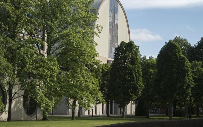 Vista del campus de la UPNA.