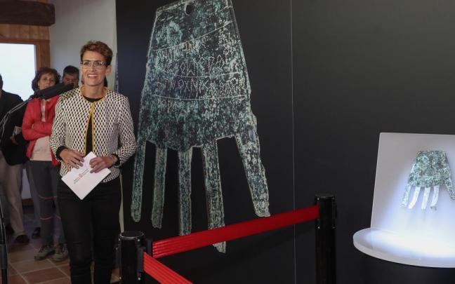 Chivite, en el Palacio de Góngora, donde se ha presentado el hallazgo.