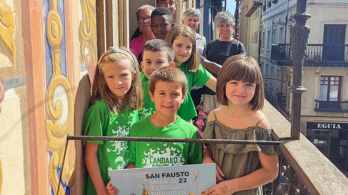 Alumnado de Landako Eskola lanzará el txupinazo txiki.