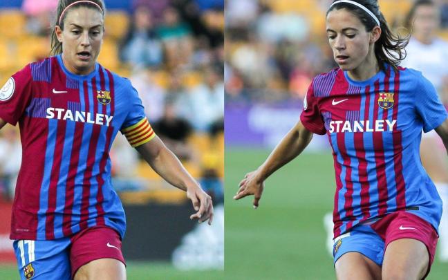 Las jugadoras del FC Barcelona Alexia Putellas y Aitana Bonmat&iacute;.