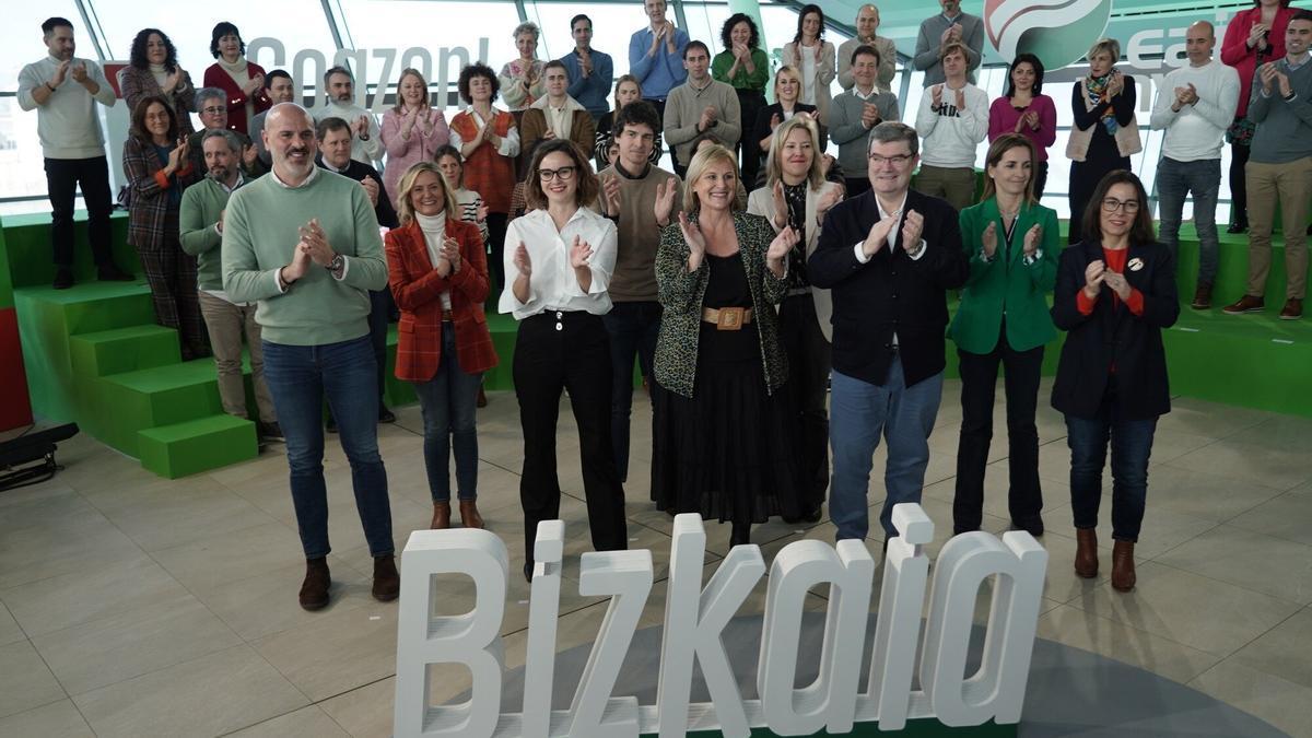 Presentación en sociedad de la mayoría de las candidatas y candidatos del PNV en Bizkaia