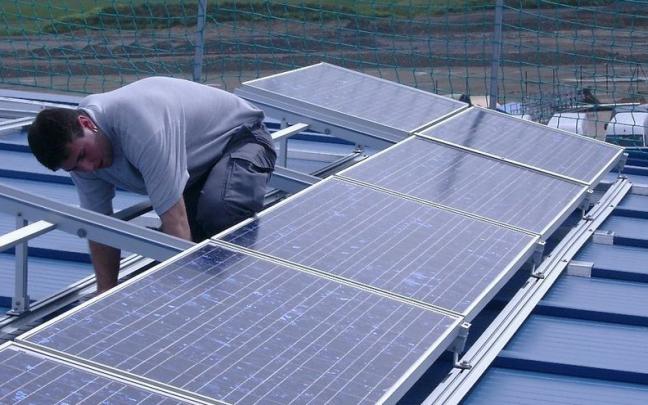 Montaje de placas solares