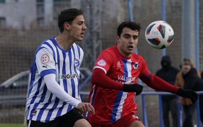 Jaime Dios, durante el Alav&eacute;s B vs Mutilvera