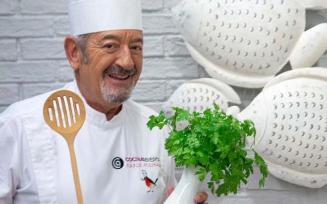 Karlos Arguiñano en su programa de cocina.