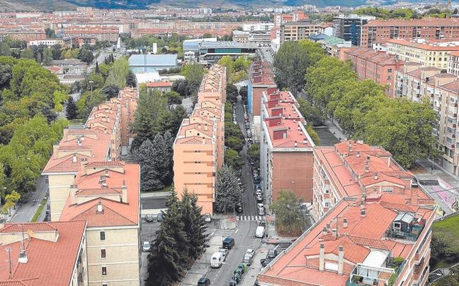 Bloques de pisos en Pamplona.