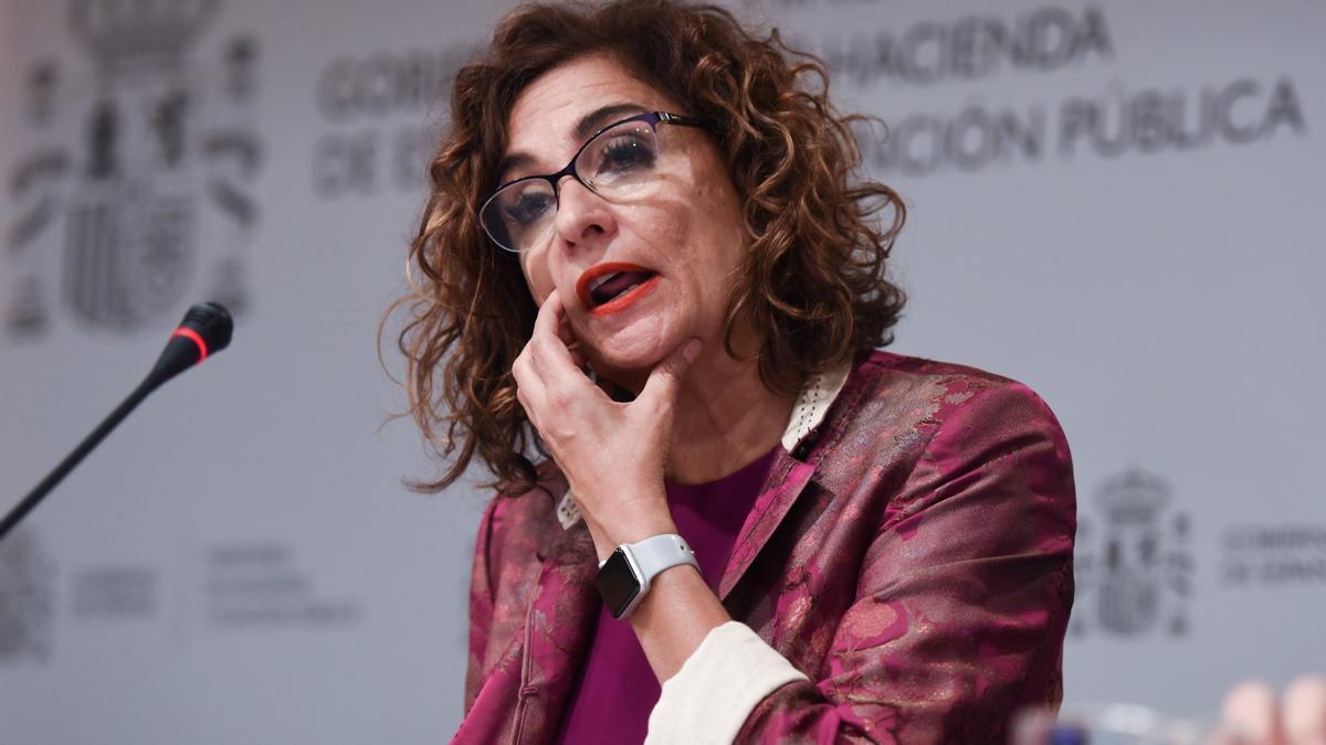 La ministra de Hacienda y Función Pública, María Jesús Montero.