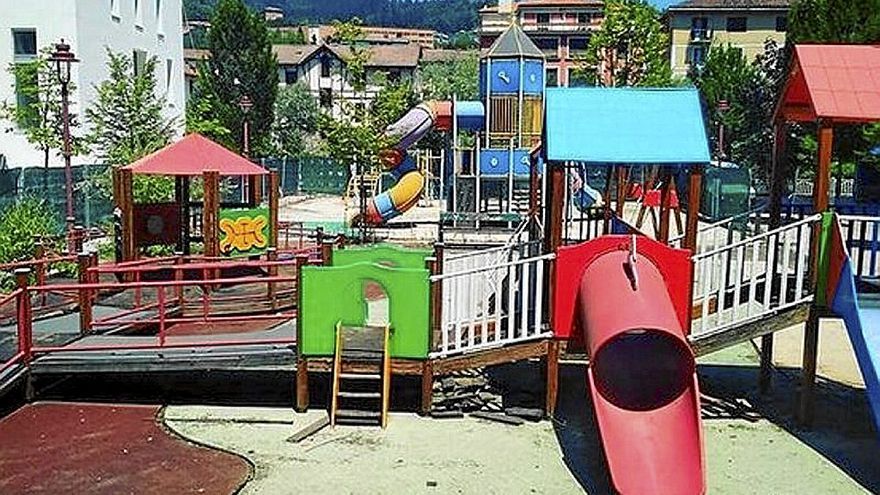 Imagen actual del parque infantil de la calle Aprendices.