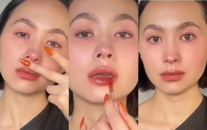 La maquilladora Zoe Kim Kenealy, en su tutorial de TikTok.