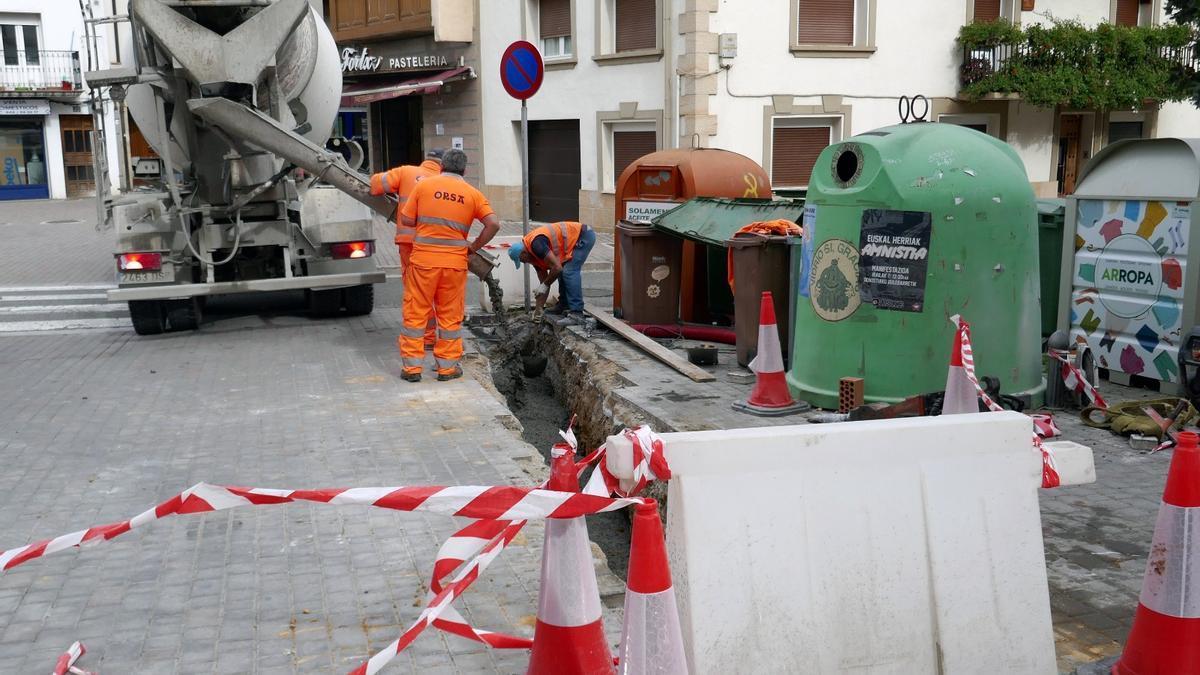 Las obras en la Travesía del Frontón ya están en marcha.