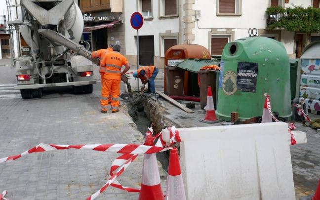 Las obras en la Travesía del Frontón ya están en marcha.