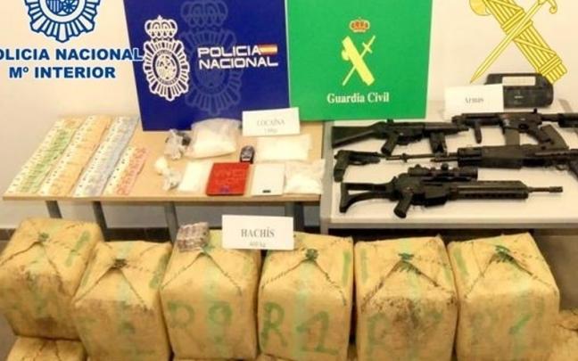 La droga incautada en un trastero de Tenerife (Islas Canarias). La droga incautada en un trastero de Tenerife (Islas Canarias).