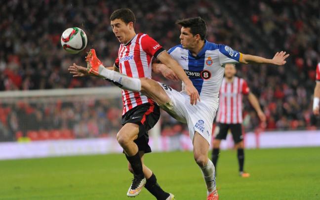 Óscar de Marcos, en el duelo Athletic-Espanyol de la Copa de la 2014-15