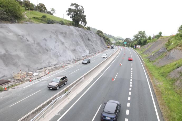 El bypass de la A-8 en Muskiz se retira desde hoy durante los fines de semana.