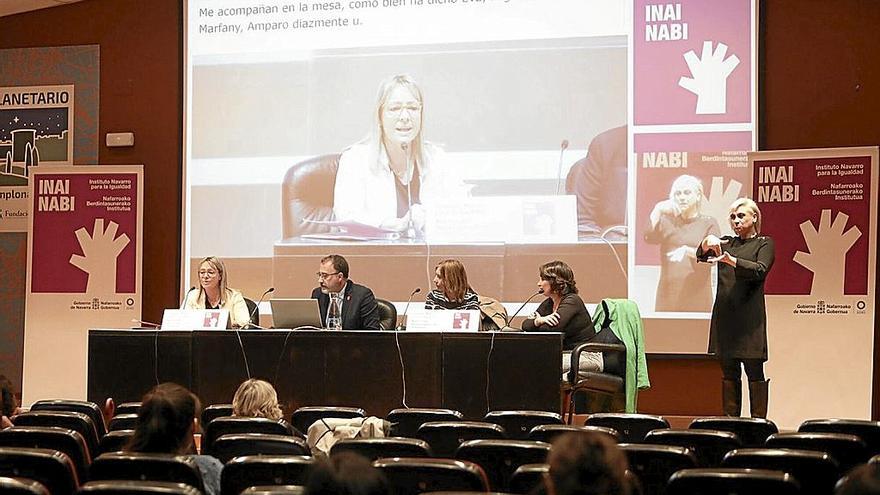 Ponentes participantes en la jornada celebrada en Pamplona.