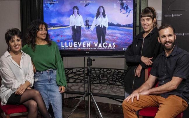 De izquierda a derecha, Adriana Salvo, Laura Penagos, Marina Suárez e Iñigo Aranbarri.