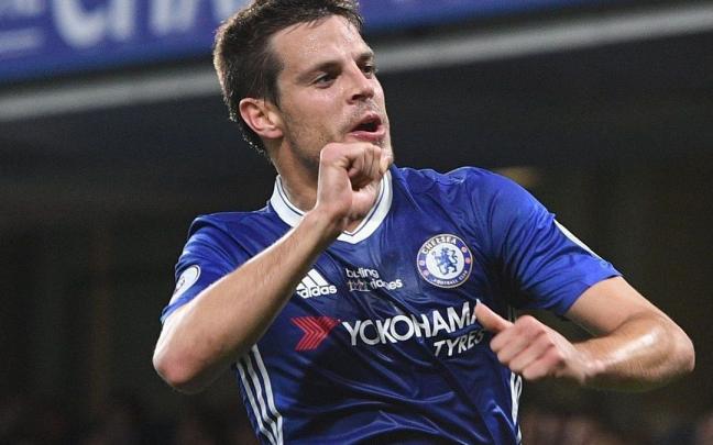 César Azpilicueta, en un partido con el Chelsea César Azpilicueta, en un partido con el Chelsea