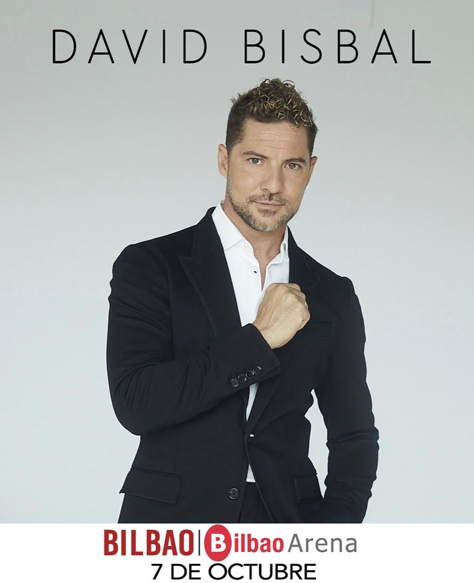 Cartel del concierto de David Bisbal en Bilbao