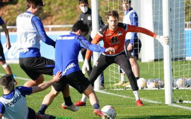 La Real trabaja en Zubieta a pleno rendimiento