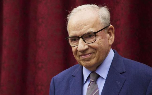 Alfonso guerra durante un acto este lunes.