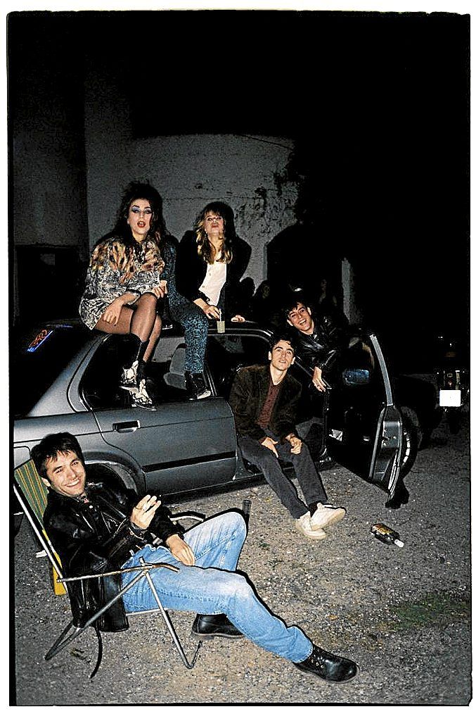 Los cinco protagonistas, en un momento de relax.