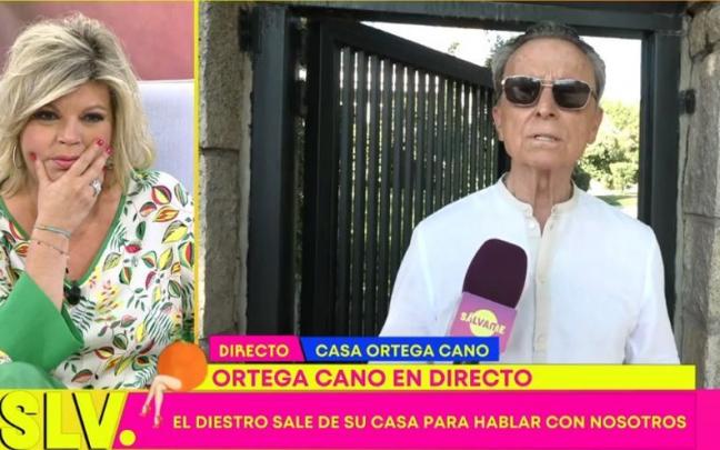 Jos&eacute; Ortega Cano, entrando en directo en 'S&aacute;lvame', aunque sin querer hablar con Terelu Campos.