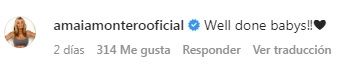 La respuesta de Amaia Montero al post de La Oreja de Van Gogh.