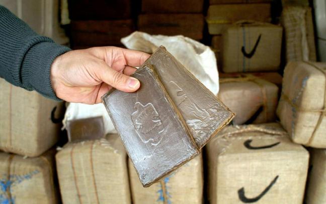 Una incautación de hachís por parte de la Guardia Civil.