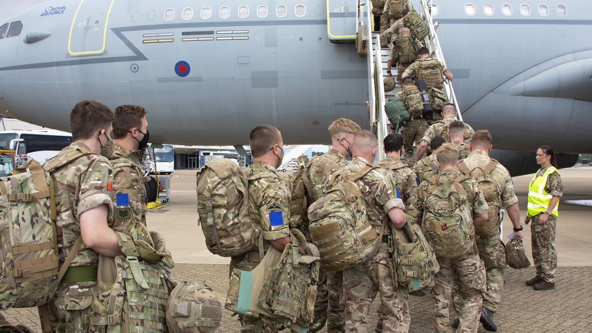 Soldados del ejército británico.