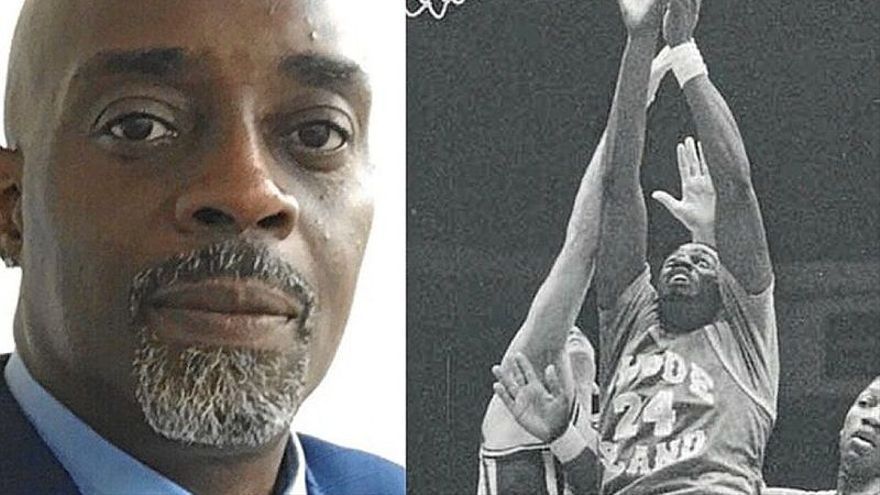 Kenny Green, en la actualidad, a sus 54 a&ntilde;os, y al lado, durante su etapa universitaria.