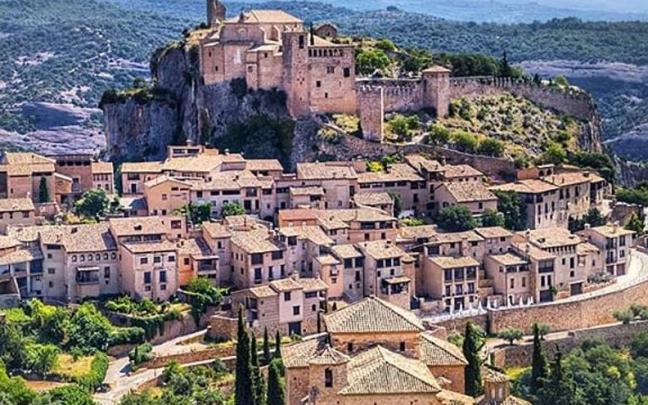 Vista general de esta preciosa villa medieval ubicada en la provincia de Huesca.
