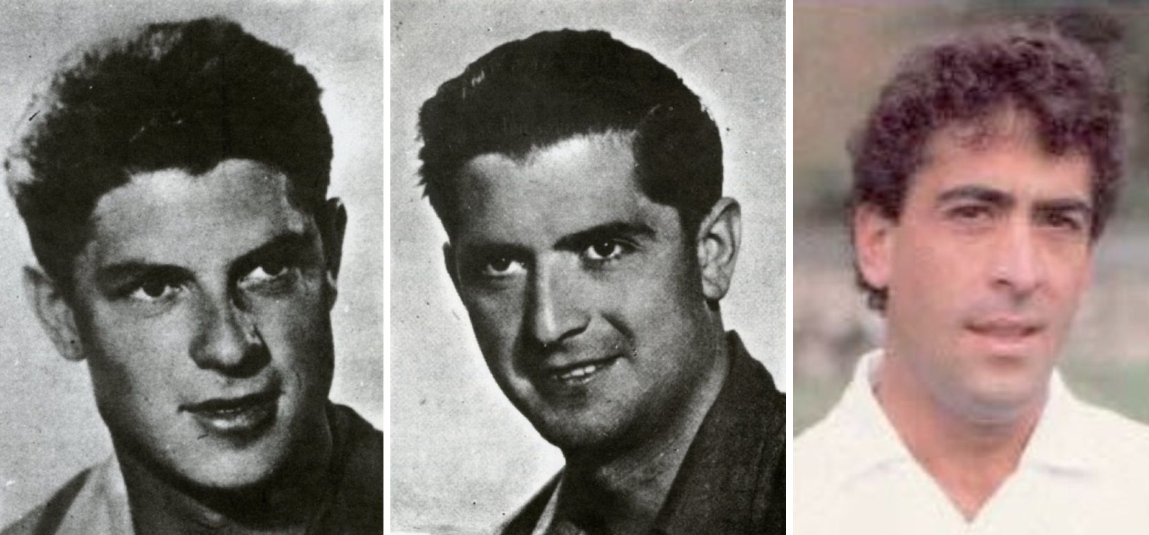 De izquierda a derecha, Francisco Glaría, José Glaría y Jesús Glaría.