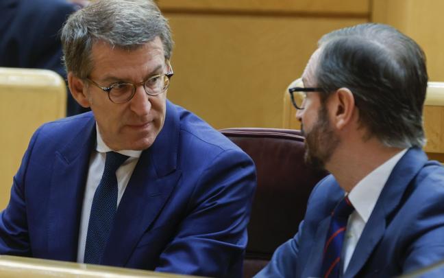 Alberto Nuñez Feijóo en el Senado. Alberto Nuñez Feijóo en el Senado.