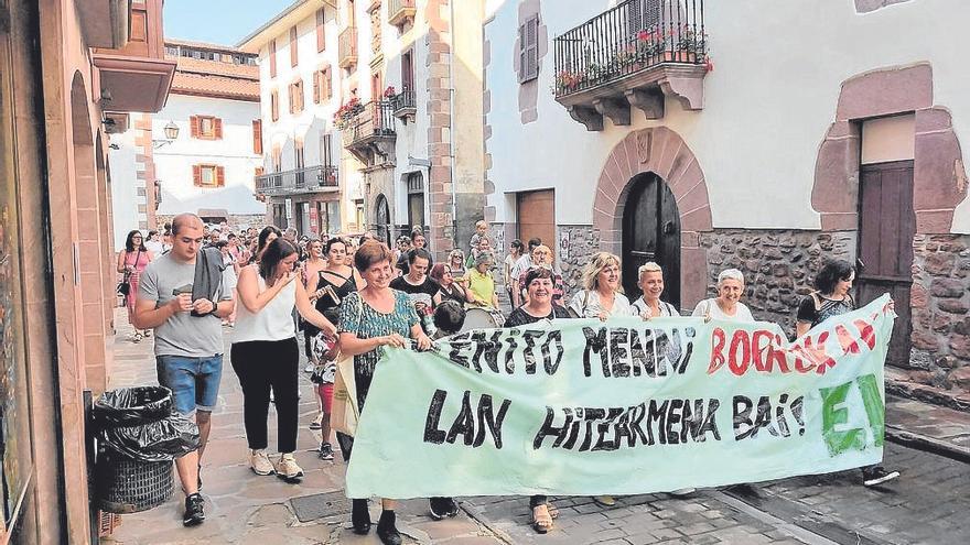 Manifestación celebrada el pasado mes de junio en Elizondo.