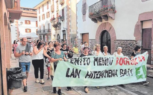 Manifestación celebrada el pasado mes de junio en Elizondo.